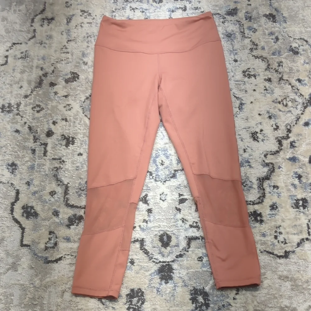 Peach High-Waisted Leggings - Picture 1 of 6